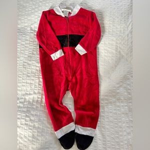 3 for $30 VINTAGE Velvety Santa Christmas Onesie Sleeper Sz 18m